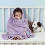 CREVENT 30"X40" Cute Silky Plush Baby Blanket for Girls Infants Toddlers Newborns Crib Cot Stroller, Giftable Suitable for Summer Spring - Pink Elephant - Image 3